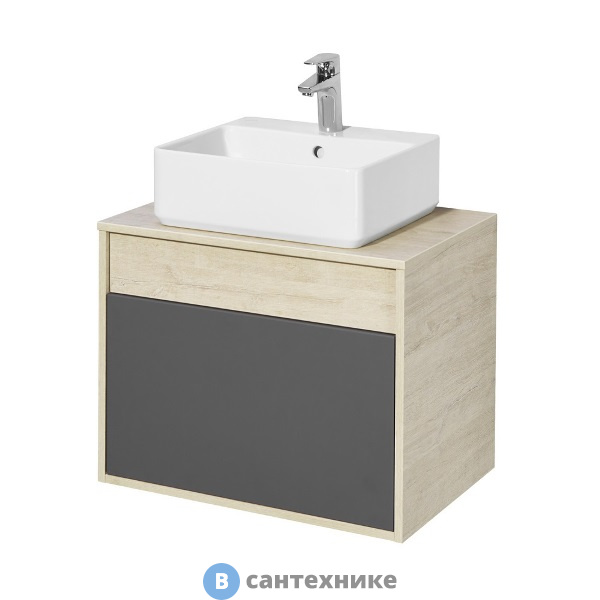 Тумба под раковину Акватон Лофт Урбан 65 графит\Орегон (1A254001LQX60)