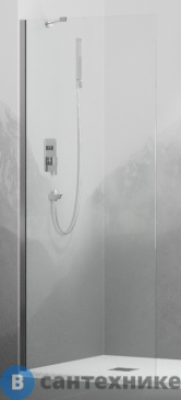 картинка Перегородка для душа RGW WA-110 хром/Прозрачное/8 мм 90*195 (351011009-11)