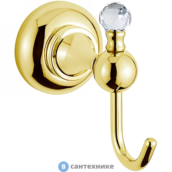 Крючок Cezares APHRODITE-HK1-03/24-Sw, золото, Swarovski