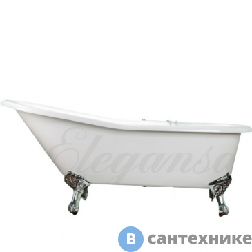 картинка Чугунная ванна ELEGANSA SCHALE IRON FEET chrome