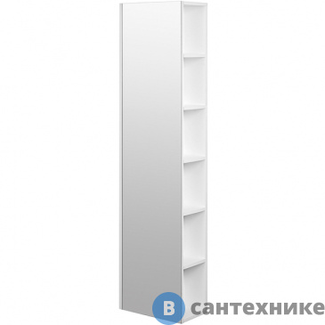 картинка Шкаф-колонна Акватон Сканди с зеркалом белый (1A253403SD010)