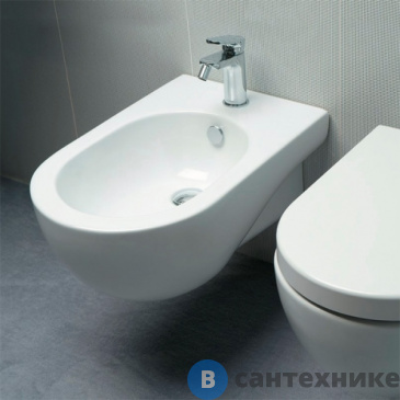 картинка Биде подвесное AZZURRA NUVOLA 55х35см c 1 отв., белый, с креплением KIT2000CF (NUBKS000000MBI/(NUV500/SOSK bi)