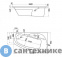 картинка Ванна акриловая Santek Майорка XL 160х95 левосторонняя (1WH111991), без каркаса и сифона