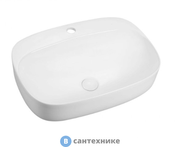 Раковина Art & MAX AM1630-A керамическая накладная, овальная