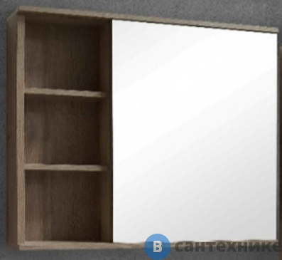 картинка Шкаф-зеркало Grossman ФОРТА-70 универсал. дуб галифакс