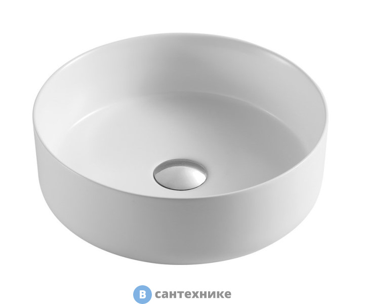 Раковина AZARIO AZ-3134-MW накладная матовая (бел) 355*355*120 мм