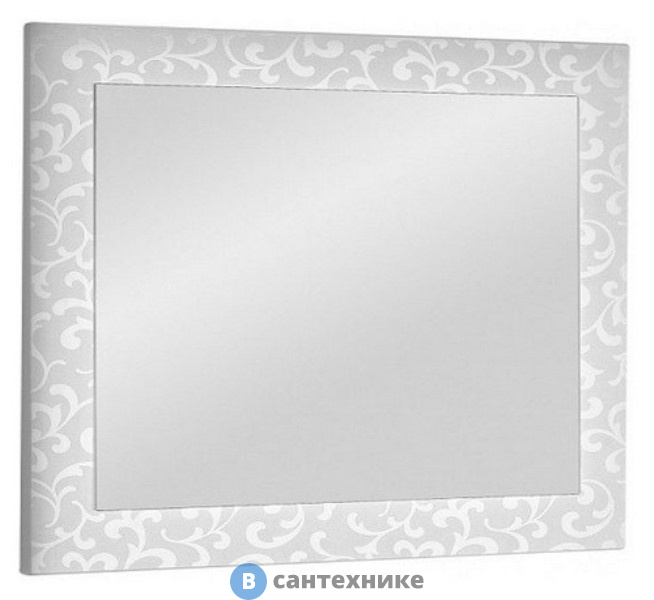 Зеркало Dreja 120 Ornament белый (59098)