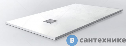 картинка Душевой поддон RGW ST-0168W белый/прямоуг каменный 80*160*2,5 (16152816-01), без сифона