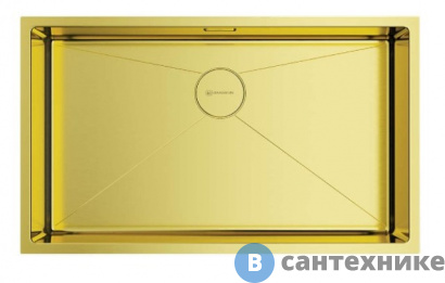 картинка Кухонная мойка OMOIKIRI Taki 74-U/IF-LG нерж.сталь/светлое золото (4993499)