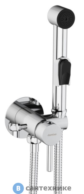 Смеситель Damixa Option 211000000 с гиг. душем и крючком
