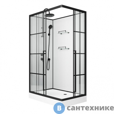 картинка Душевая кабина Niagara Standart ST100/80/15QL/KL/BKT (1000х800х2250)