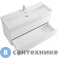картинка Тумба под раковину Cezares MOLVENO 46 подвесная с двумя выкатными ящиками, Bianco Ghiaccio, 1200x460x500, MOLVENO 46-120-2C-SO-BG