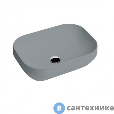 картинка Раковина AXA Decus 8520009 накладная прямоугольная 500х350х150 мм, Grey Matt