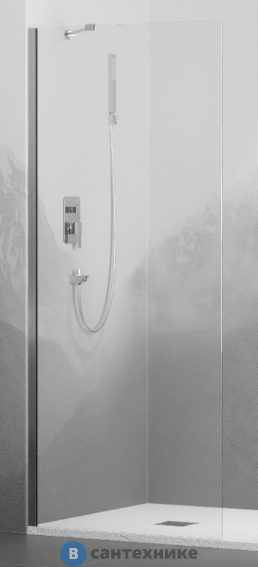 Перегородка для душа RGW WA-110 хром/Прозрачное/8 мм 90*195 (351011009-11)