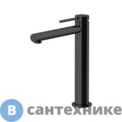 Смеситель Gattoni CIRCLE ONE для раковины высокий 227 мм, с донным клапаном, NERO OPACO (9046/90NO)