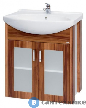 картинка Тумба с раковиной Dreja Ла Футура 65 ум. Лагуна 65, слива (90008+192529)