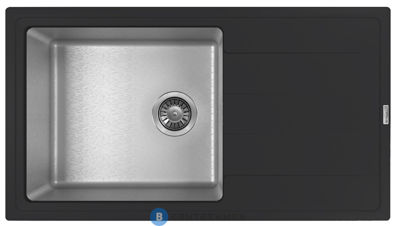 Кухонная мойка FLORENTINA Комби 860, антрацит FS (21.400.D0860.302)