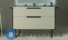 Тумба под раковину Cezares URBAN с двумя выдвижными ящиками 55162 Spatolato bianco, 120x46x62