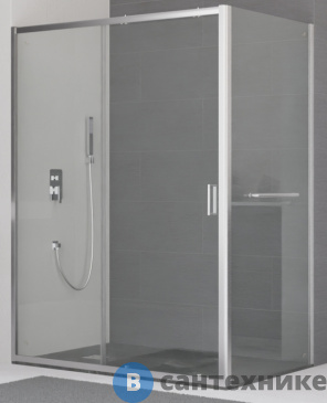 картинка Душевой уголок RGW CL-48-1 (CL-14+Z-060-1) хром/Прозрачное/5 мм 160*100*185 (320948106-011), без поддона
