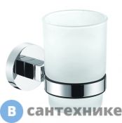 Стакан AZARIO NESSY стеклянный, хром (AZ-73106)