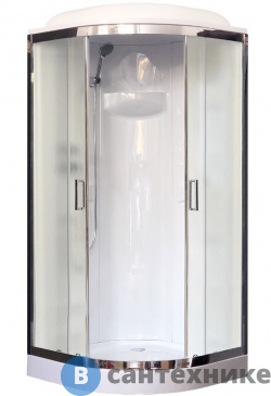 картинка Душевая кабина Royal Bath RB 90HK1-M-CH 900*900*2170 (матовое)