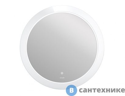 картинка Зеркало Cersanit LED 012 design 72x72 с подсветкой хол. тепл. cвет круглое (KN-LU-LED012*72-d-Os)