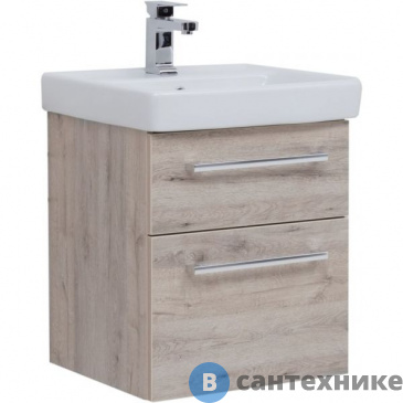 картинка Тумба под раковину Dreja Q MAX 55, под умывальник Q-55, дуб кантри (77.0002D)