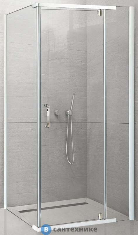 Душевой уголок Royal Bath RB HPVD-T 90х100х185 (прозрачное) (RB1090HPVD-T), без поддона