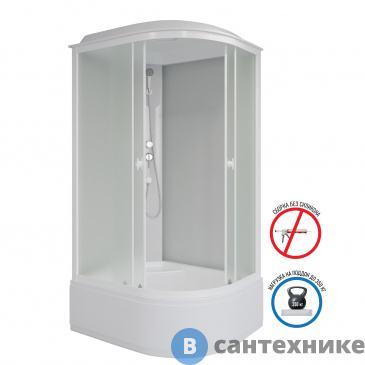 картинка Душевая кабина Niagara Promo P100/70/40L/MT (1000х700х2150)