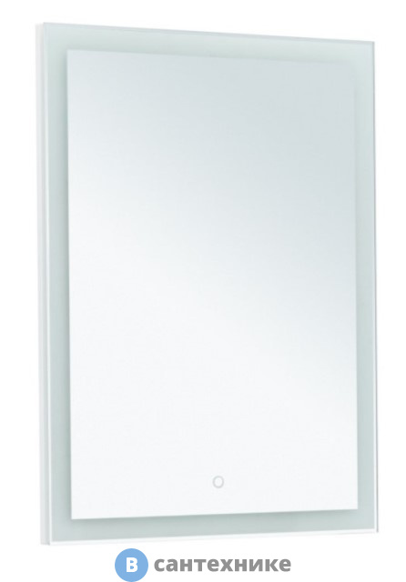 Зеркало Aquanet Гласс 60 LED бел. глянец (274025)