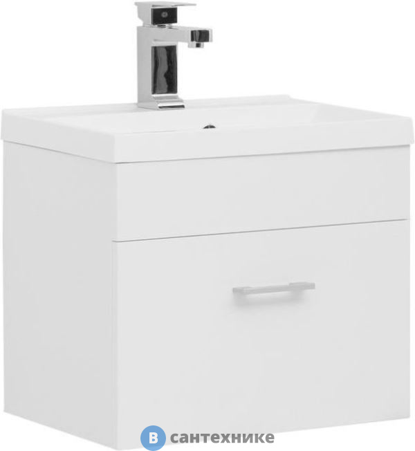 Тумба с раковиной Aquanet Нота 50 белый (287705)