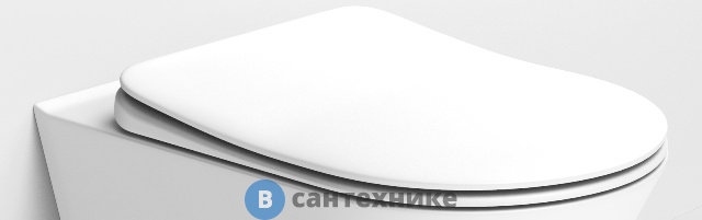 Крышка Boheme 976-MW для унитаза Avva, soft-close белый матовый