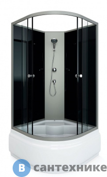 картинка Душевая кабина Arcus S-02G (90x90) тонированное стекло