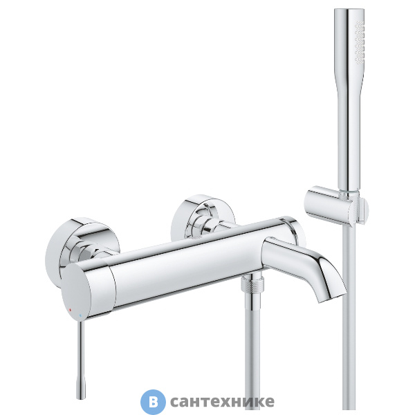 Смеситель Grohe 33628001 Essence+ для ванны с душ.гарн.