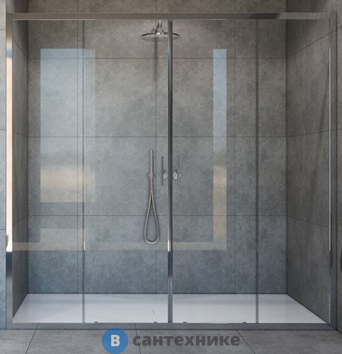 Душевая дверь Vincea Garda VDS-1G2170CL, 1700, хром, стекло прозрачное