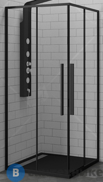 картинка Душевой уголок RGW SV-31-B 100*100*195 квадрат/чёрный/прозрачное/6 мм (980-990*980-990) (Easy) (32323100-14) без поддона