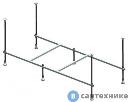 картинка Рама Loranto LIKE 170.070.02/100 к ванне Novaro La (CS00078469)