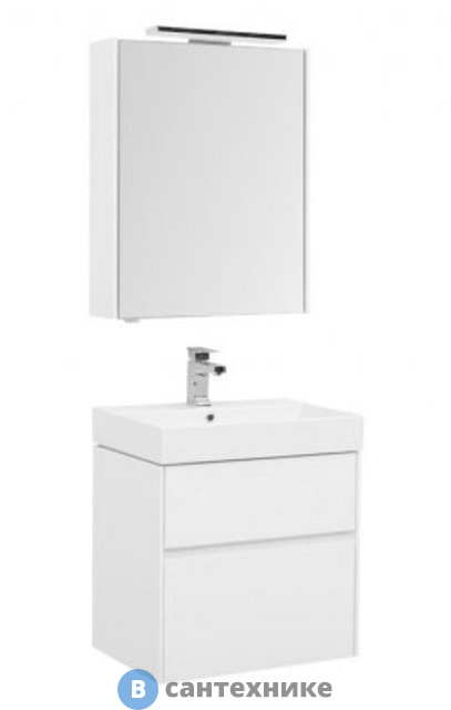 Комплект мебели Aquanet Бруклин  60 белый глянец (207803)