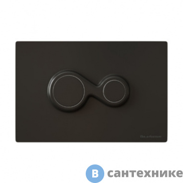 картинка Смывная клавиша ArtCeram MONET 701.000.17 чёрный матовый (701.000.17)