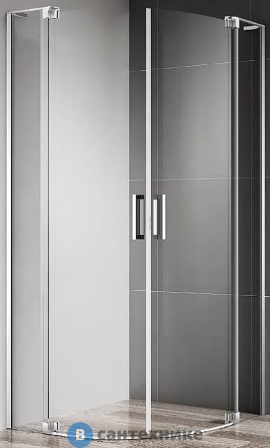 Душевой уголок Cezares SLIDER-R-2-90/100-C-Cr (900-1000)x(900-1000)x1950 без поддона