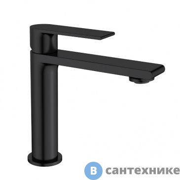 картинка Смеситель Vincea Vogue VBF-1V1MB для раковины, однорычажный, черный