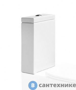 картинка Бачок AXA White Jam 3305101 для напольного унитаза, нижний подвод, без арматуры, White Glossy