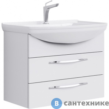 картинка Тумба под раковину Aqwella ALLEGRO 76 Agr.01.07/2 (подвесная, белый)