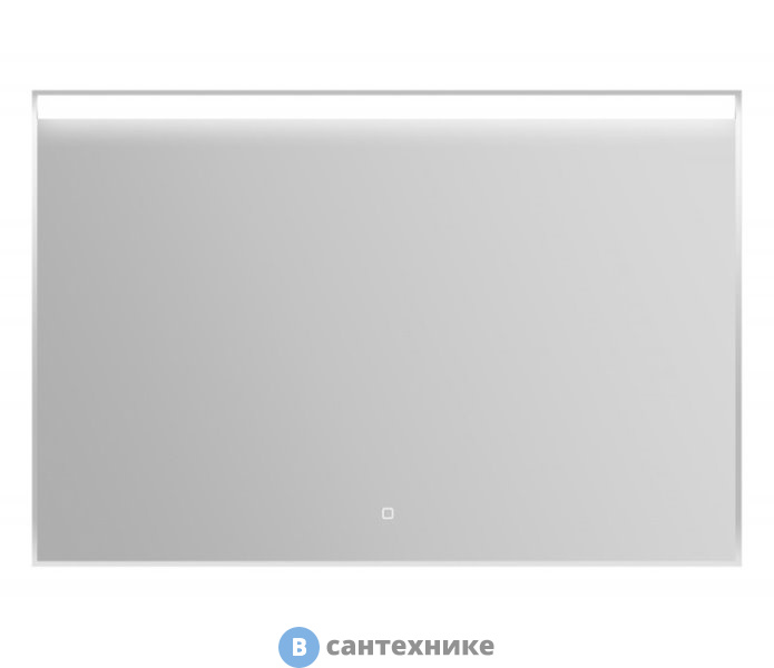 Зеркало BelBagno SPC-UNO-1200-800-TCH в алюминиевой раме с подсветкой, с сенсорным выключателем, 1200x50x800