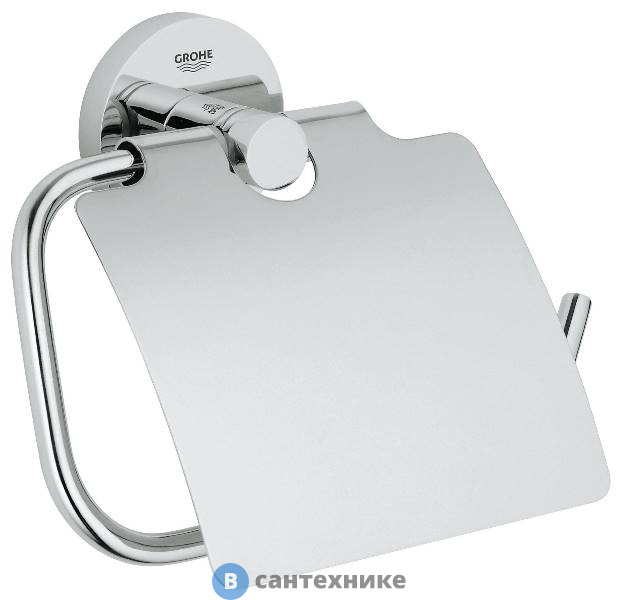 Держатель Grohe 40367001 Essentials для туал. бумаги с крышкой