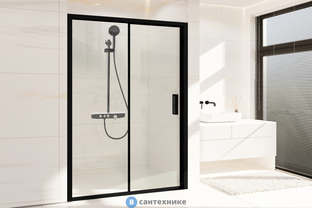 Душевая дверь Royal Bath ACCORD RB HS-T-BL 165x200 (прозрачное) (RB165HS-T-BL)