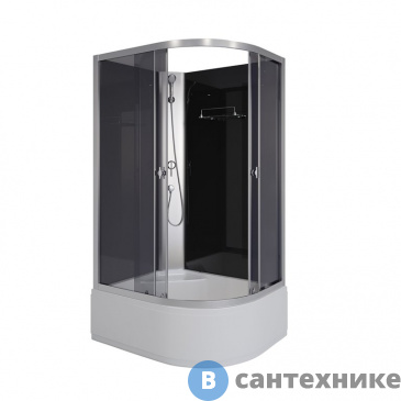 картинка Душевая кабина Niagara Eco E110/80/40L/TN/BK (1100х800х1950) 