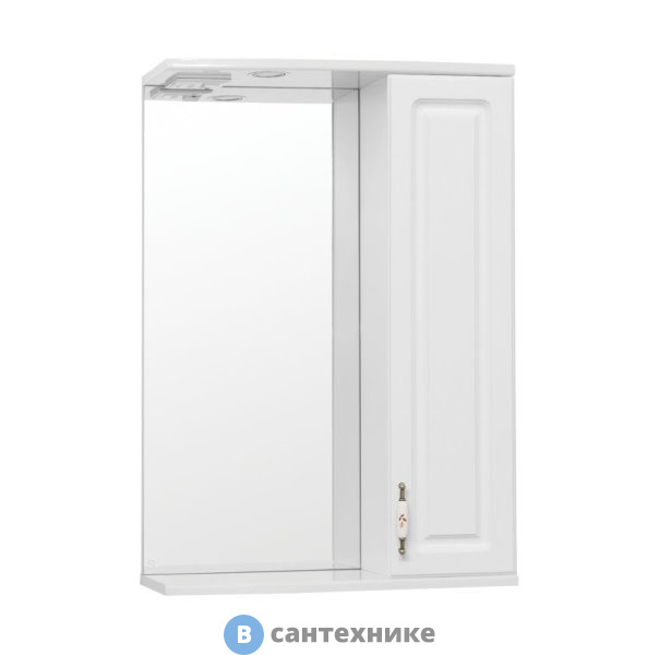 Зеркальный шкаф Style line Олеандр-2 550/С белый (4650134470796)