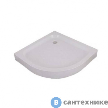 картинка Душевой поддон Orange E01-100TB/T 1/4 круга 100 см (силенный каркас, 6 ножек, сифон)