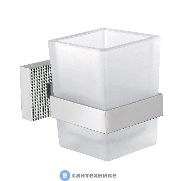 Стакан Cezares PRIZMA-TUMS-03/24 подвесной, стекло матовое, золото